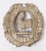 An OR's white metal glengarry badge of the 4th Donside Highland Volunteer Battalion Gordon