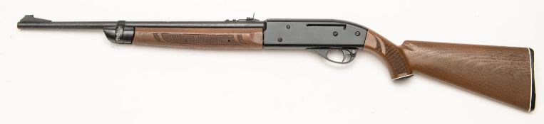 A .177" pellet/.175" BB Crosman Model 766 pump action repeater air rifle, number N80222238, second