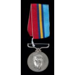 Rhodesian Service Medal issued for anti terrorist work: (PR86889 Rfn M.J. Long) EF with citation