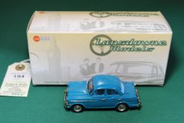 Lansdowne Models LDM77a 1957 Riley 1.5 Saloon. In blue with blue interior. PAC 530 number plates.