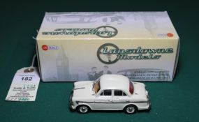 Lansdowne Models LDM.71a 1957 Wolseley 1500 (White). In creamy white with maroon interior, UOH 882