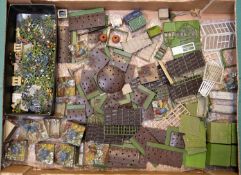Quantity of lead Britains Floral Garden, to include Flower beds, with flowers and vegetables,