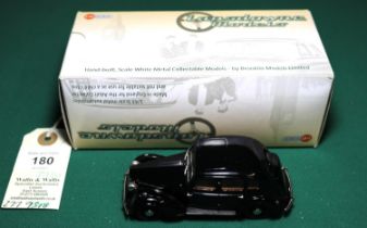 Lansdowne Models LDM.104 1948 Austin 16hp Saloon (Black). In black with brown interior, JHT 847