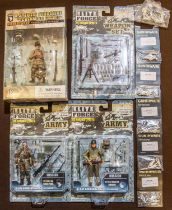 3 'Elite Force' 1:18 scale figures & accessories series sets. U.S. 29th Infantry Division, CPL
