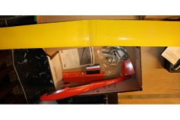 A ARF model glider, kit No. A-A13. Together with a COX Engine 'BABE BEE .049, boxed as new. Glider