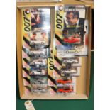 12 James Bond Corgi junior size models and 1 Johnny Lightning, Lot includes 2x Thunderball Aston