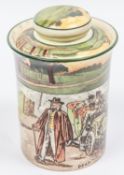 Royal Doulton Motoring series, Small Tobacco jar with lid Produced between 1903 - 1910. This one