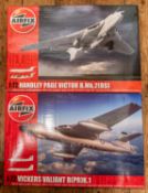 2x Airfix 1:72 scale model kits. Handley Page Victor B.Mk.2 (BS), Together with a Vickers Valiant