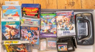 13 games and a Sega game gear hand held Console, Comes with, Ax Battler, Jurassic Park, Streets of
