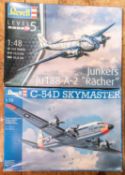 2X Revell model kits, 1:48 scale Level 5, JU188 A-2 Junkers" Racher", Containing 235 parts, Together