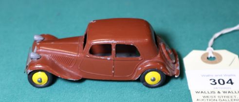 French Dinky Toy Citroen 11BL (24-N). A rare example (unlisted in Ramsay's Price Guide), finished in
