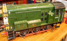 A 5" gauge battery powered BR Class 08 0-6-0 Diesel Electric Shunting Locomotive. This running model