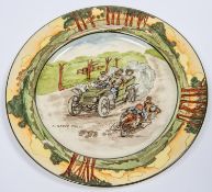 Royal Doulton Motoring series Plate produced between 1903 - 1910. This one says "A Nerve Tonic".