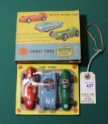 Corgi Toys Gift Set No.5 "British Racing Cars". Comprising 3 racing cars- Vanwall Formula 1 Grand