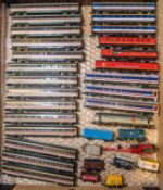 A quantity of mostly Grafar 'N' gauge Locomotives and Rolling Stock. BR class 47 Co-Co Diesel