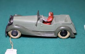 Dinky Toys British Salmson Four-Seater Sports car (36f). An unusual example with driver, grey body