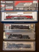 4 Japanese produced 'N' gauge Locomotives. KATO: A 2-6-0 Steam Locomotive and a 2-8-0 Steam