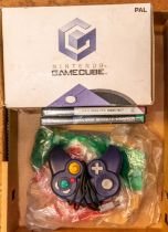 Nintendo Gamecube, Contains Console, Cables, Booklets, and one Controller, All inner packing and