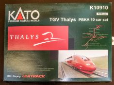 A KATO 'N' gauge Train Pack. (K10910). A TGV Thalys PBKA 10-car set comprising 2 power cars and 8