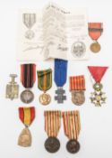 Medaille De Verdun, with clasp, with award note to Albert Paris, dated 29.6.1929, document slight