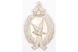 A good copy of a WWI German Aerial Gunner's badge, of die struck construction with frosted