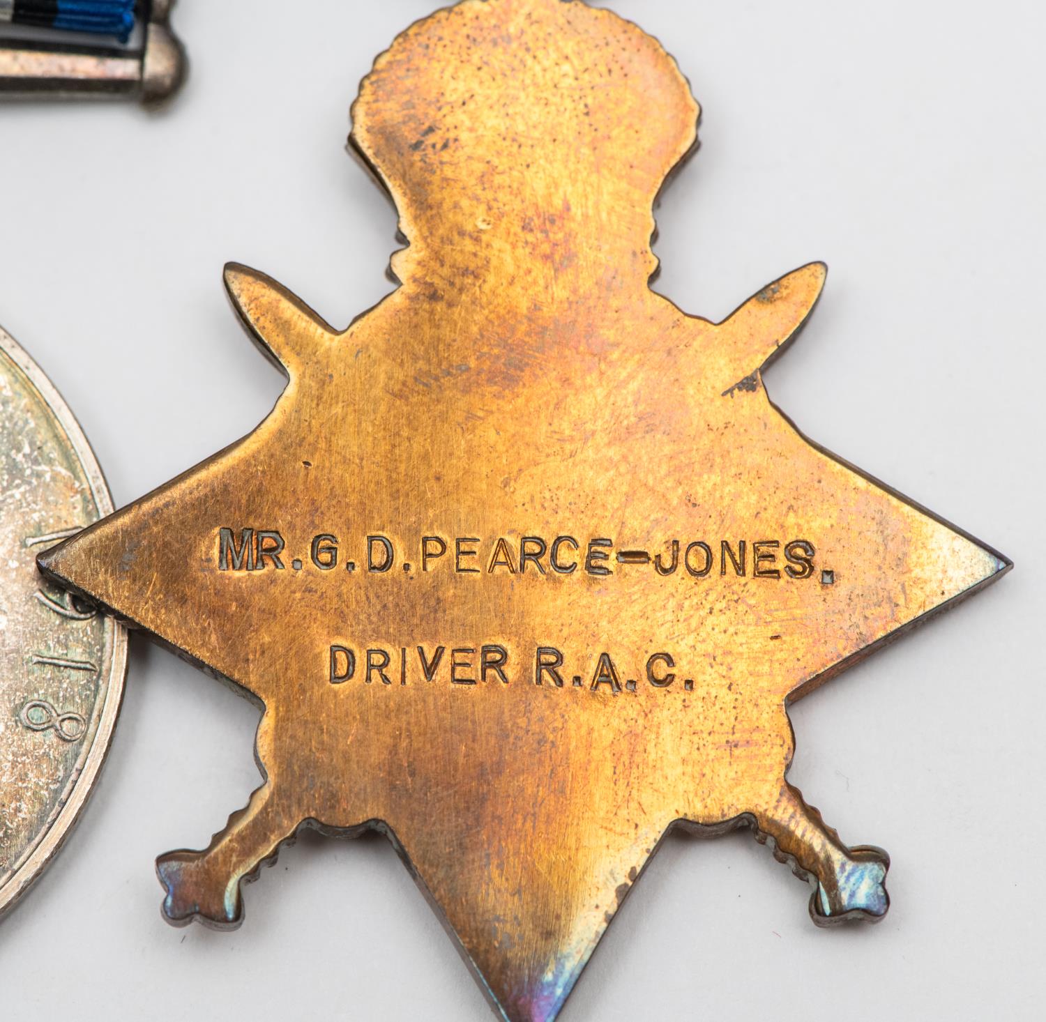 An interesting WWI trio to a member of the Royal Automobile Club Volunteer Force 1914 comprising: - Image 3 of 3
