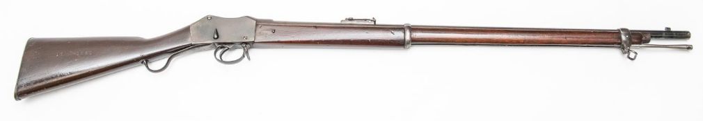 A Boer .577/.450" Martini Henry rifle, 49½" overall, barrel 33½" with B'ham proofs, the otherwise