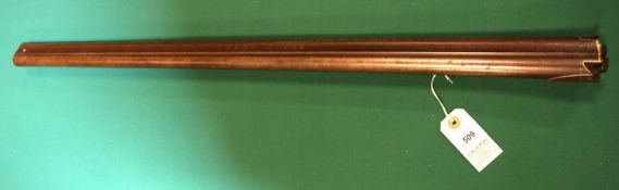 A pair of good quality 14 bore barrels from a DB sporting gun c 1840, 29½" of alternate damascus and