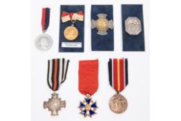 Five German Veterans and Association etc medals: aluminium Wurttemberg Franco-Prussian War