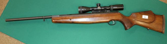 **A .25" Webley Tomahawk break action air rifle, number 888847, fitted with Nikko Stirling Gold