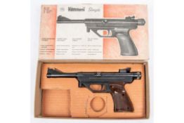 A .177" Hammerli Single Mod. D CO2 pistol, number 06961. New Condition, in its original carton (
