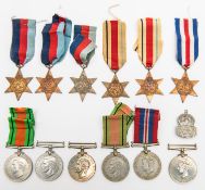 WWII medals (12): 1939-45 Star (3), Africa star (2), F&G star, Defence medal (4), War medal (2). All
