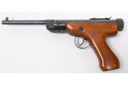 A .177" Czech Slavia ZVP break action air pistol, number 39285, the air chamber bearing trade mark