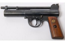 A good pre war .177" Webley Mark I air pistol, number 23747 (1927), marked on the right side "Webley