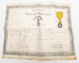 France: Medaille Militaire, awarded to Sergeant George Henry Jordan, "B" Battery, 110th Brigade