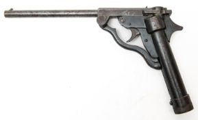 A rare .177" Lincoln Jeffries all steel "Lincoln" air pistol, number 461, 9" barrel marked on the