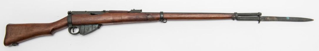 A well made miniature Long Lee Enfield rifle, 22" overall including non detachable bayonet. GC, no