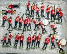Britains lead 30 piece British Infantry Marching band. Everything looks complete, all have