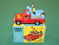Corgi Toys Chipperfields Circus Land Rover Parade Vehicle (487). In red with light blue platform and