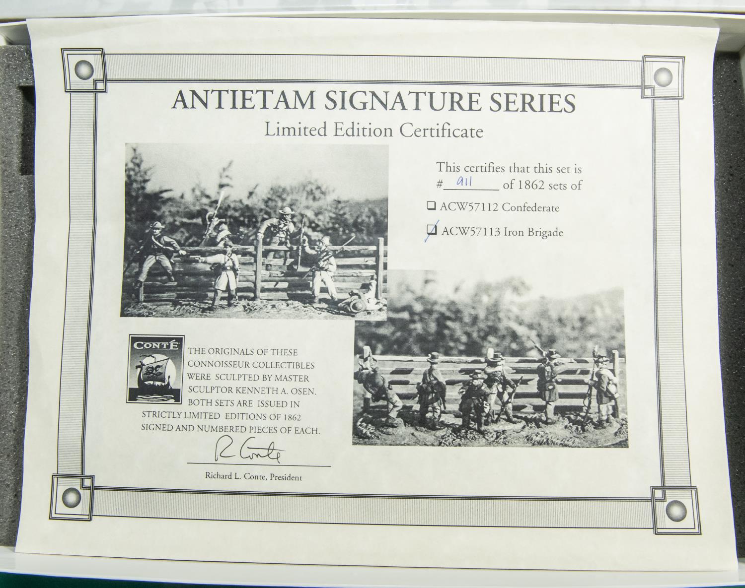 Conte Collectibles American Civil war ACW57113 Antietam Signature series - Union (6 figures and - Image 2 of 2