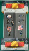 2 Conte Collectibles American Civil war series. ACW57114, Iron Brigade Officer, Flag Bearer and NCO,