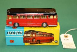 Corgi Major Toys Midland Red Motorway Express Coach (1120). In red with black roof, with light