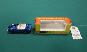 Corgi Toys Whizzwheels Toyota 2000 G.T. (375). An example in vacuum plated metallic blue with