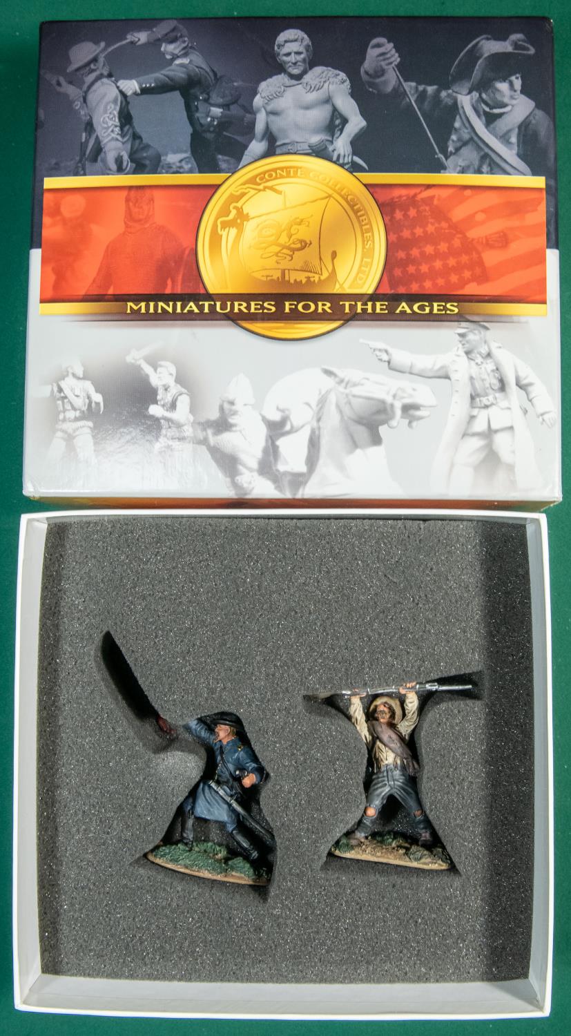 3 Conte Collectibles American Civil War series. ACW57174 Hand to Hand Vignette No.2 (2 Figures and - Image 2 of 3