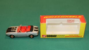 Corgi Toys Whizzwheels Pontiac Firebird (343). An example with the early "Red Spot" Whizzwheels with