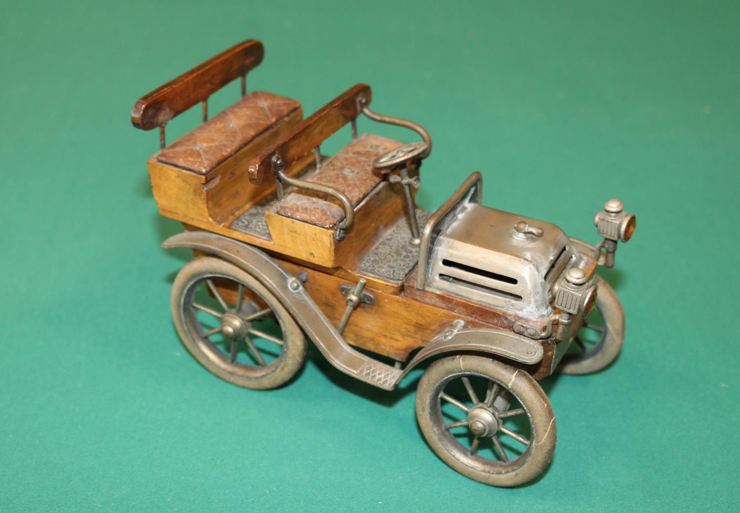 A rare Earnst Plank German Desk Display car for holding Cigarettes and matches, possibly dating from - Image 2 of 4