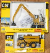 2 Cat 1:50 Scale Construction vehicles. Cat W345B Series 11 Material Handler with work tools, (