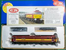 Heljan OO EWS Class 47 Co-Co diesel locomotive, "Windsor Castle" RN 47787, in maroon/mustard EWS
