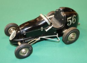 Ohlsson & Rice Inc of Los Angeles, toy model Tether racing car in black with No.56 to rear. Dates