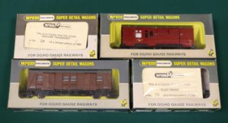 4 Wrenn Railways Freight Wagons. 2 are Limited Editions - Ore Wagon (W5503), Clay Cross, No.75 of